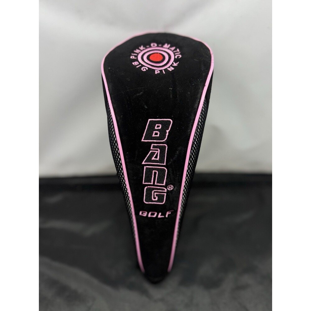 Bang Golf Bang-O-Matic Fairway Wood Golf Headcover w/ Zipper Black Pink